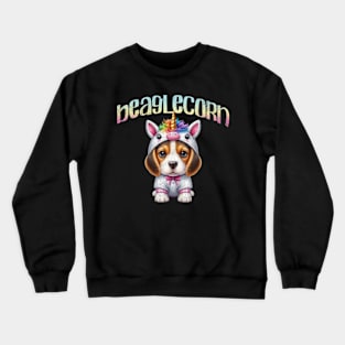 Beaglecorn Kawaii Unicorn Beagle Dog Puppy Pastel Crewneck Sweatshirt